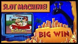 The Flintstones SLOT Machine • BIG WIN Live Play • Cosmo Las Vegas