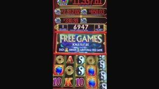 Dragon Rising 8,947 unit jackpot BIG WIN slot machine jackpot Las Vegas casino