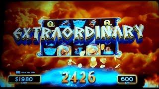 Kronos - Father of Zeus Slot Machine - "Extraordinary" $6 Max Bet  *AS IT HAPPENS* Bonus!