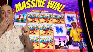 ⋆ Slots ⋆MASSIVE WIN! LUCKY LARRY LOBSTERMANIA 4 Link MAX BET! We Won Larry Loot!⋆ Slots ⋆