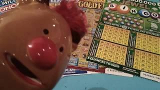 Scratchcard Sunday..£250,000 Red..Bingo JEWEL.Monopoly..Triple 7's..GOLD FEVER..Lotto..Lucky Stars..