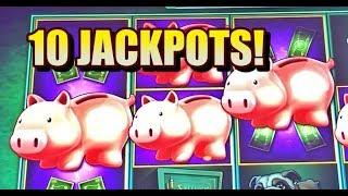 ★ Slots ★10 JACKPOT HANDPAYS: LOCK IT LINK PIGGY BANKIN★ Slots ★
