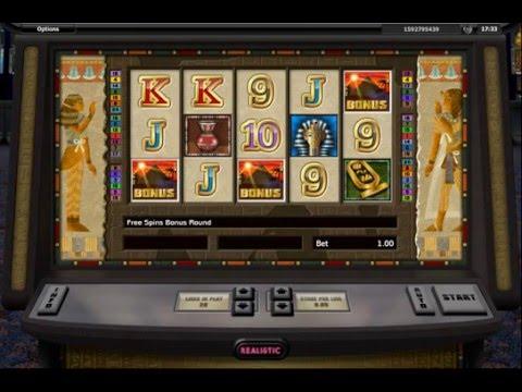Realistic Tutankhamun Video Slot Free Spins Big Win