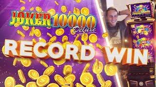 JACKPOT!!! RECORD WIN ON JOKER 10000 DELUXE €10 BET HUGE WIN (Casino)