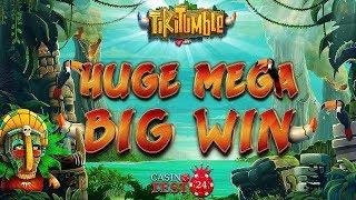 HUGE MEGA BIG WIN ON TIKI TUMBLE SLOT (PUSH GAMING) - 4€ BET!