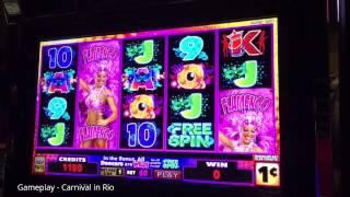 Carnival in Rio Slot Machine - GAMEPLAY & FREE SPIN BONUS