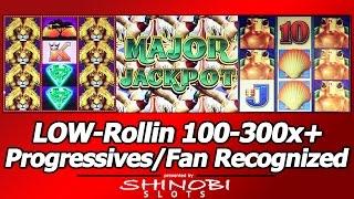 LOW Rolling 100x-300x+ Slot Wins, Major Progressive and Recognized by Fans!