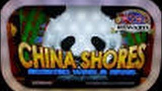 Konami - China Shores :  72 Free Spins on a $ 0.30 bet  2c denomation