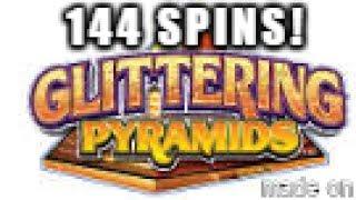 144 SPINS! *Glittering Pyramids (Konami)* BIG WIN