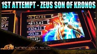 1ST ATTEMPT - ZEUS Son of KRONOS Slot Machine Bonus - WMS