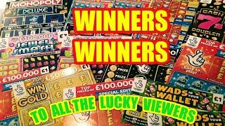 Winners.£200.SCRATCHCARDS.NEW ADVENT.NEW RUBY.NEW SCRABBLE.FROSTIE BINGO.NEW £500 LOADED"GIVE AWAY