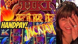 My Tiki's Are On Fire! Jackpot Handpay-Back to Back Bonuses