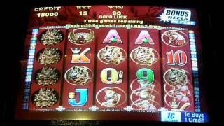 50 Dragons Slot Machine Bonus Win (queenslots)