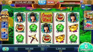 GREAT WALL Video Slot Casino Game with a FREE SPIN BONUS