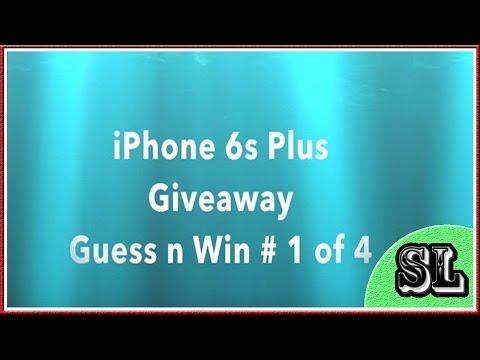 ** iPhone 6s Plus Giveaway Contest ** Guess n Win ** 1 of 4 ** CLOSED ** SLOT LOVER **
