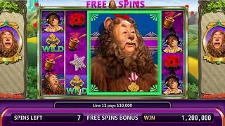 THE WIZARD OF OZ: KING OF THE FOREST Video Slot Casino Game with a LION'S SHARE FREE SPIN BONUS