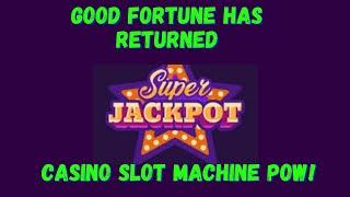 $1500 Win at the Slot Machine