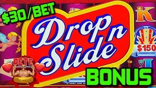 NEW SLOT Pete The Sweet Penny Pier HIGH LIMIT $30 Drop N Slide Bonus Round Slot Machine Casino