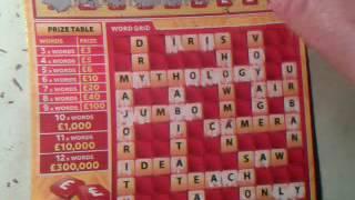Scratchcard...Cash Words...and..Super 7's.....with Piggy