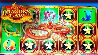 DRAGON'S LAW SLOT - *BIG WIN* - MAX BET - Slot Machine Bonus