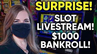 SURPRISE Slot Livestream!! $1000 Bankroll!! ⋆ Slots ⋆⋆ Slots ⋆