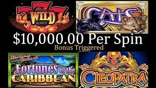 •$10,000 Thousand Per Spin Bonus Triggered Video Slot Machine Jackpot Handpay | SiX Slot | SiX Slot 