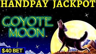HIGH LIMIT ACTION! Coyote Moon Slot HANDPAY JACKPOT | Black Widow | Cleopatra 2 & Lighting Cash