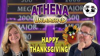 HAPPY THANKSGIVING! WE ARE PLAYING ZEUS & ATHENA UNLEASHED SLOT MACHINES!