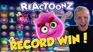 RECORD WIN!!! Reactoonz Big win - Casino - Online slots - Jackpot