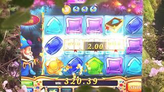 Wizard of Gems Online Slot from Play'n GO - Free Spins Feature!