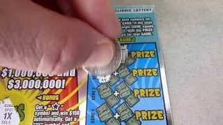 "WINNER...sorta" $3,000,000 Cash Jackpot - Illinois Lottery $30 Instant Scratch off ticket
