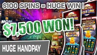 ⋆ Slots ⋆ $7,500 in Las Vegas Strip SLOT MACHINE WINNINGS ⋆ Slots ⋆ Ultra Hot Mega Link Is ULTRA LUC