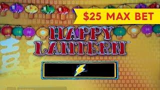 Lightning Link Happy Lantern Slot - $25 Max Bet - GREAT SESSION!