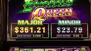 NEW Emerald Queen Slot Bonuses - BIG WIN!