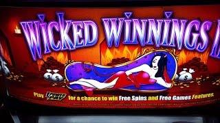 Wicked Winnings II - live play & bonus slot big win - 2c denom #6