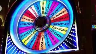 $750 Wheel of Fortune Slot Machine Bonus Win
