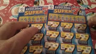 Thursday Scratchcard.. SUPER 7's..CASH PYRAMID.. MONEY SPINNERS. LUCKY STARS
