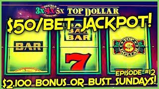 HIGH LIMIT TOP DOLLAR HANDPAY JACKPOT $50 MAX BET Bonus Rounds ⋆ Slots ⋆ Lightning Link Slot Machine