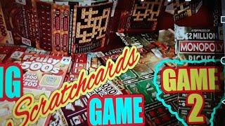 £200..SCRATCHCARD GAME...EMERALD DOUBLER..WIN ALL..MONOPOLY..FRUITY £500..50X CASH..£100 LOADED