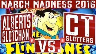 • MARCH MADNESS 2016 • THE FLINTSTONES 3 REEL MECHANICAL Slot Machine (EAST ROUND 3)