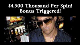 •$4,500 Thousand Per Spin Bonus Triggered! Video Slot Machine Triple Diamond | SiX Slot | SiX Slot •