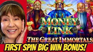 1st Spin Big Win Bonus! Money Link-The Great Immortals