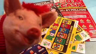 Wow!..Full Scratchcard..includes 20x CASH...MONOPOLY..Lucky Lines...Pac-Man..RUBIK's