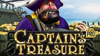 Playtech Captain's Treasure Pro Slot | 30 Freespins 1€ bet | MEGA BIG WIN