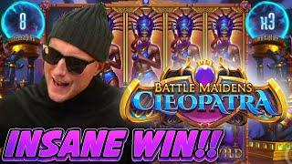 INSANE WIN!! BATTLE MAIDENS CLEOPATRA BIG WIN - Casino slot win from Casinodaddy