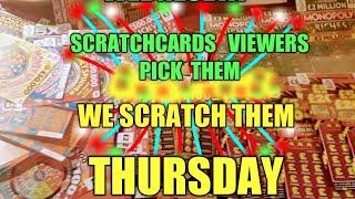 SCRATCHCARDS..VIEWERS CHOICE..TONIGHT..WE SCRATCH TOMORROW