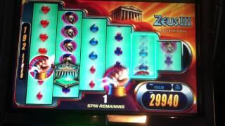 Zeus III Slot Machine Bonus - Jackpot! - HAND PAY!!!