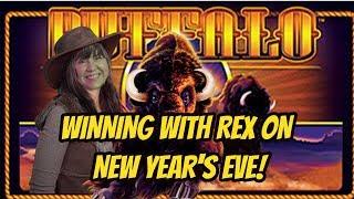 WINNING WITH REX ON BUFFALO GOLD ON NEW YEAR'S EVE