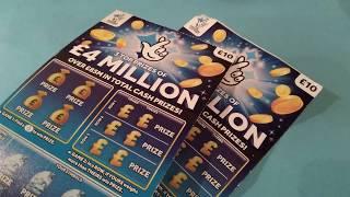 •Wow!..What Cracking•game(£10)•£4 Million Scratchcard•(classic)