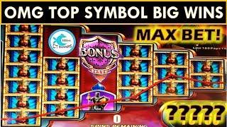 THE KNIGHT SAVES THE DAY! TWO SUPER BIG WINS! Knight's Keep Slot Machine, Zeus III, WMS SLOTS!